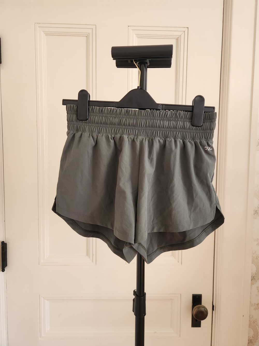 DSG Olive Green Women's Athletic Shorts with Smocked Waist